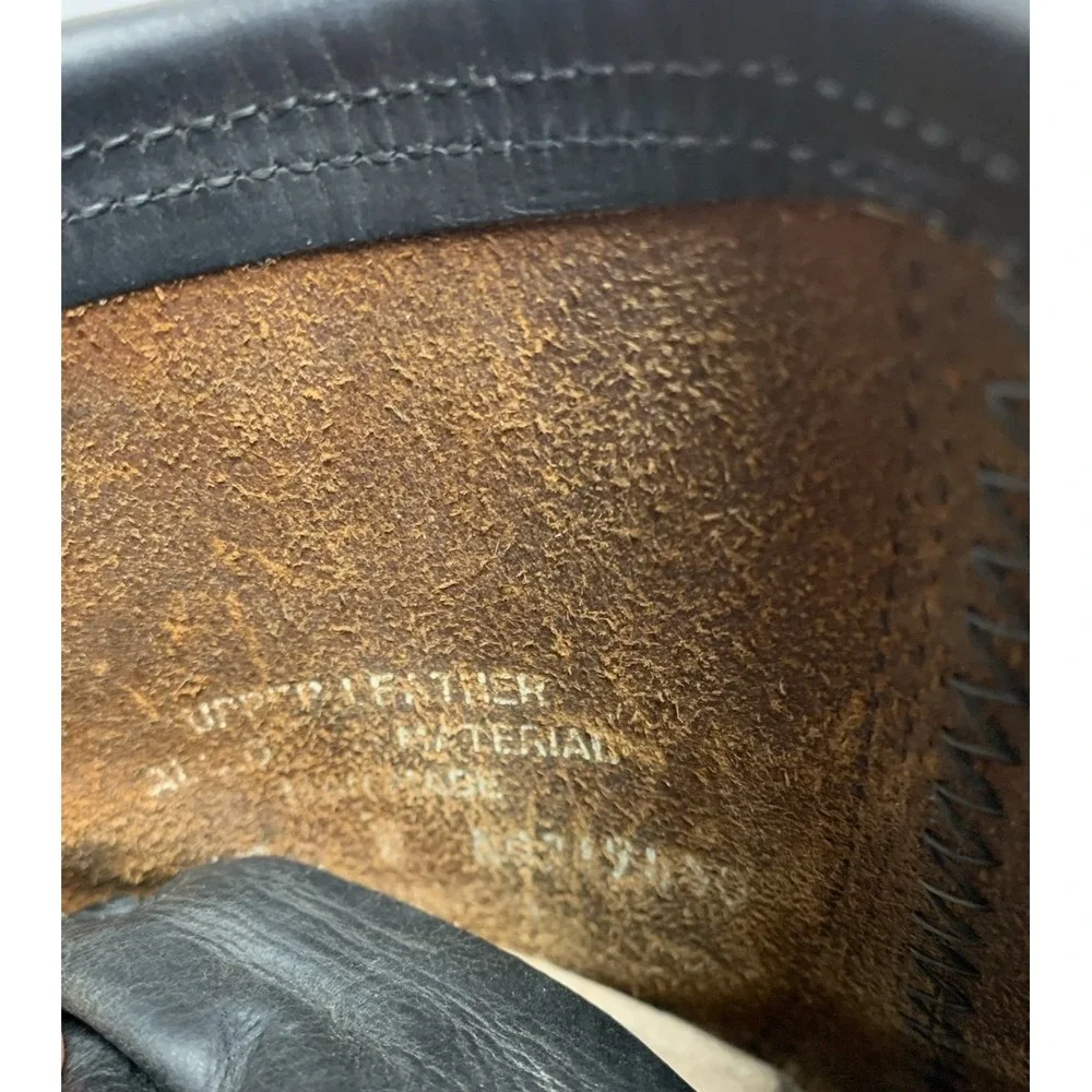 Mens Chippewa ? Two Tone Leather Brown Black Packer Work Boots Union Made 9 B